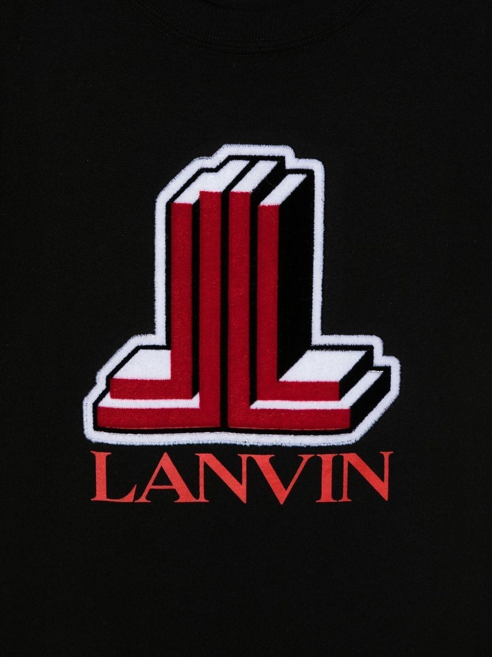 Lanvin Logo Short-sleeved T-shirt In Black
