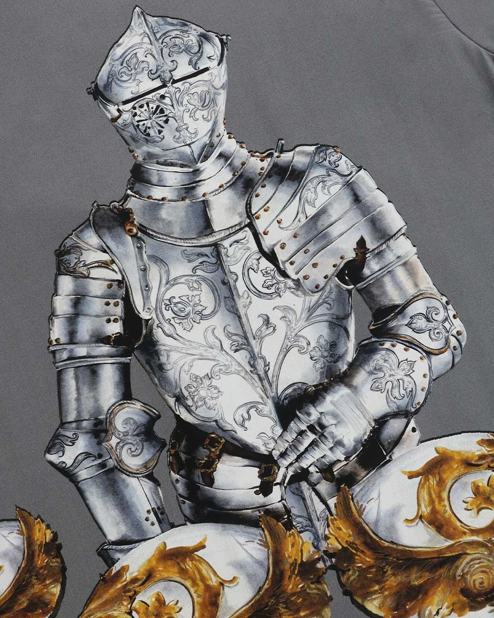 Dolce & Gabbana Printed T-shirt In Gray