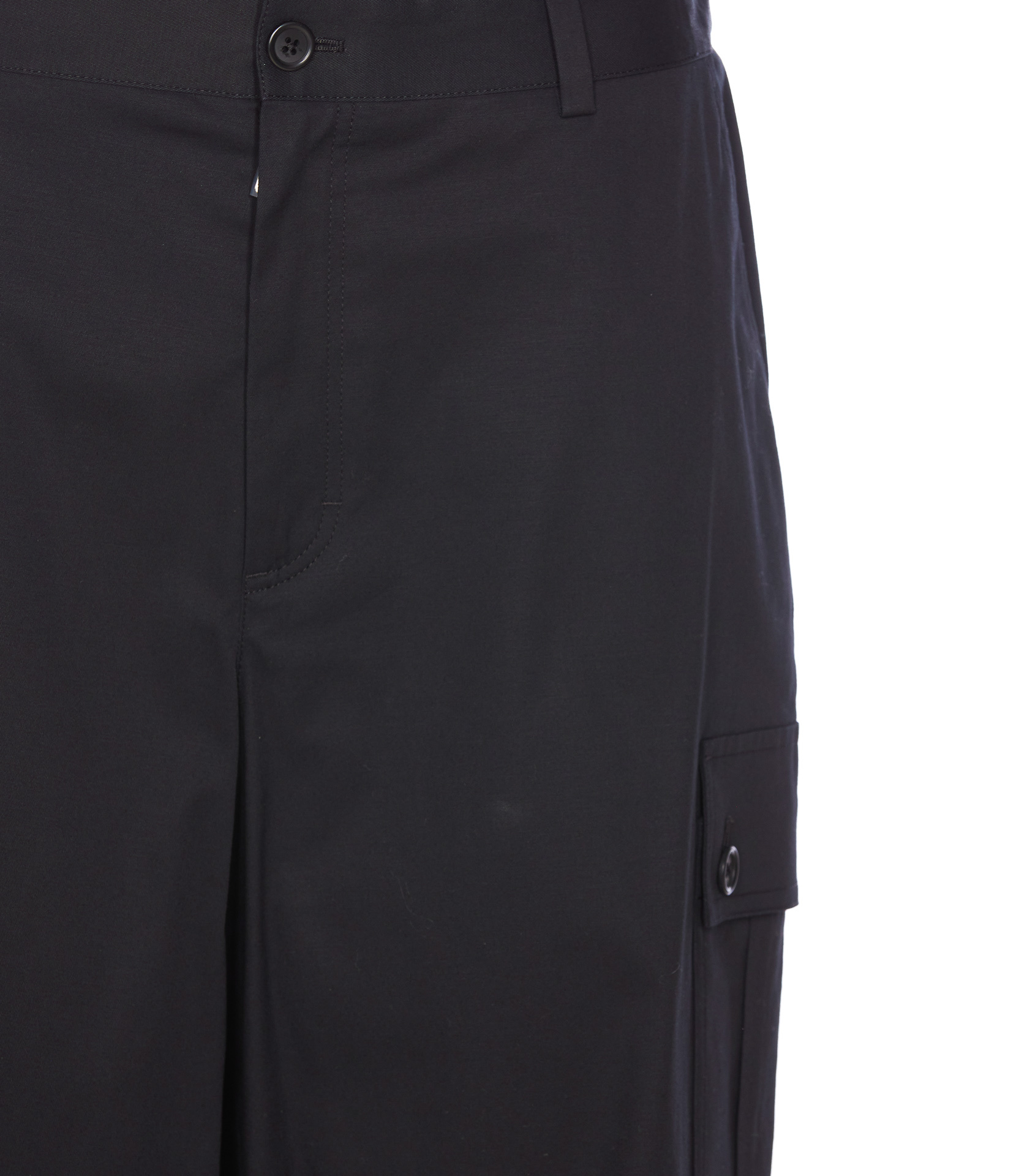 Dolce & Gabbana Black Bermuda Shorts With Logo Patch In Black