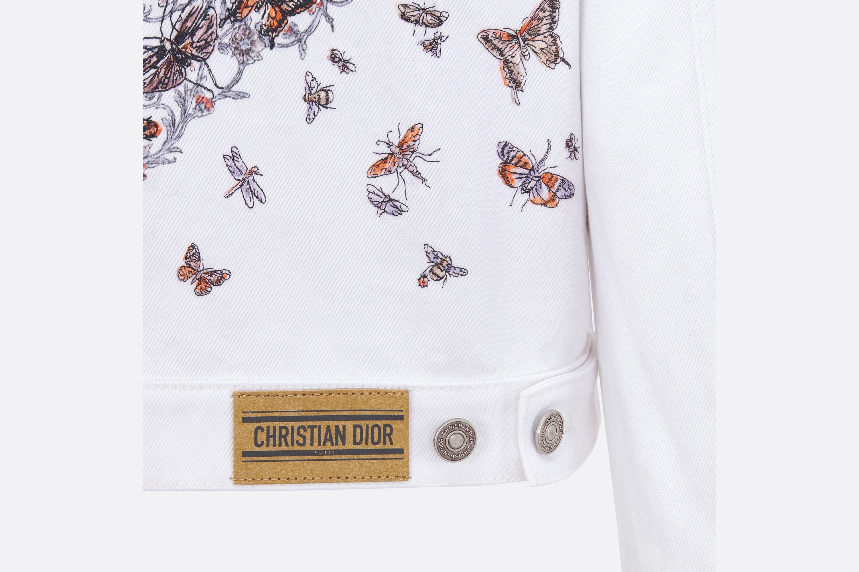 Dior Long Sleeve Casual Jacket In White