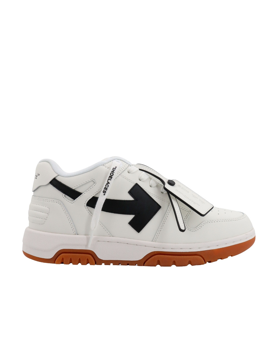 Off-white Out Of Office Panelled Leather Sneakers In Multi