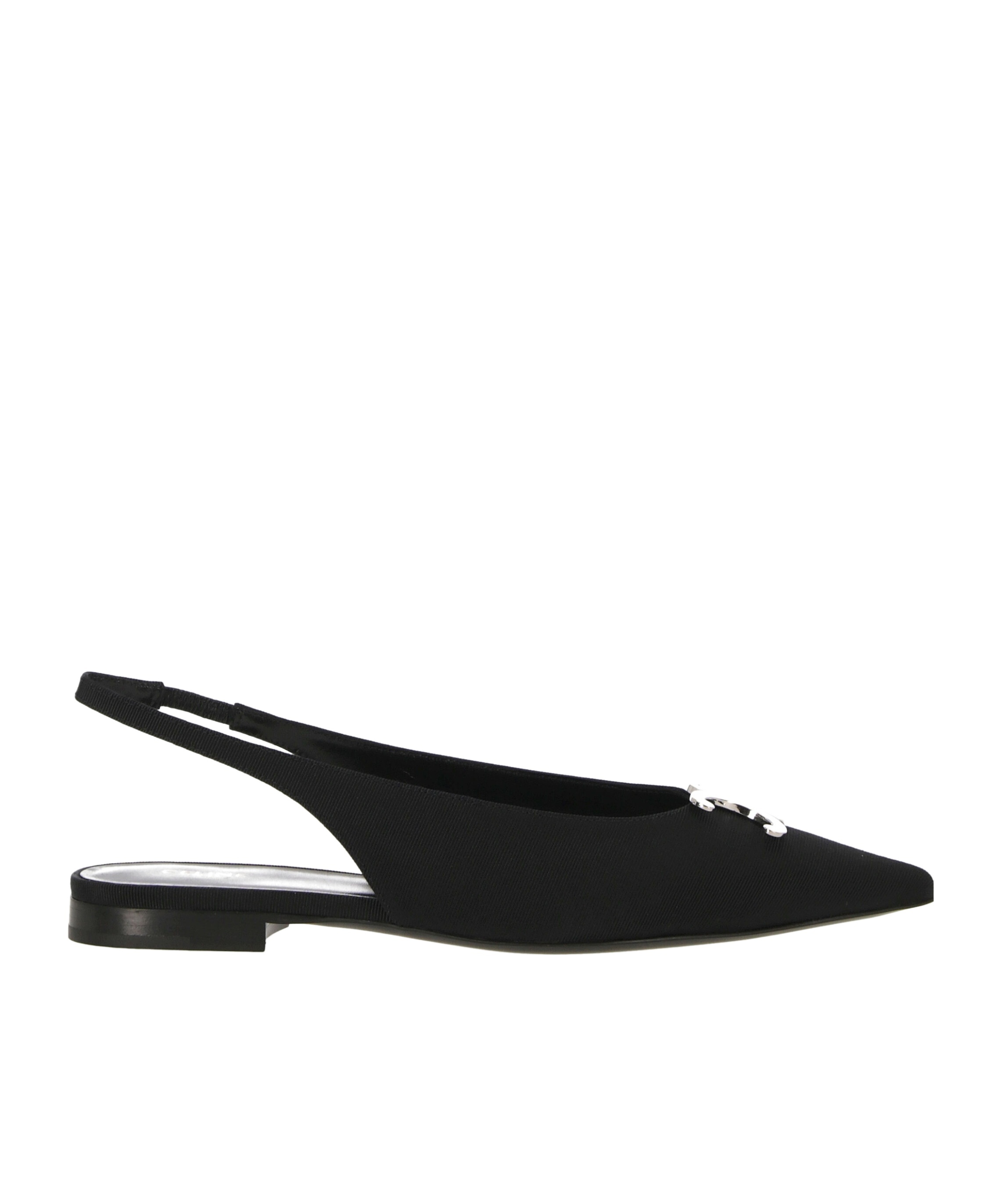 Celine Open-heeled Flats In Black