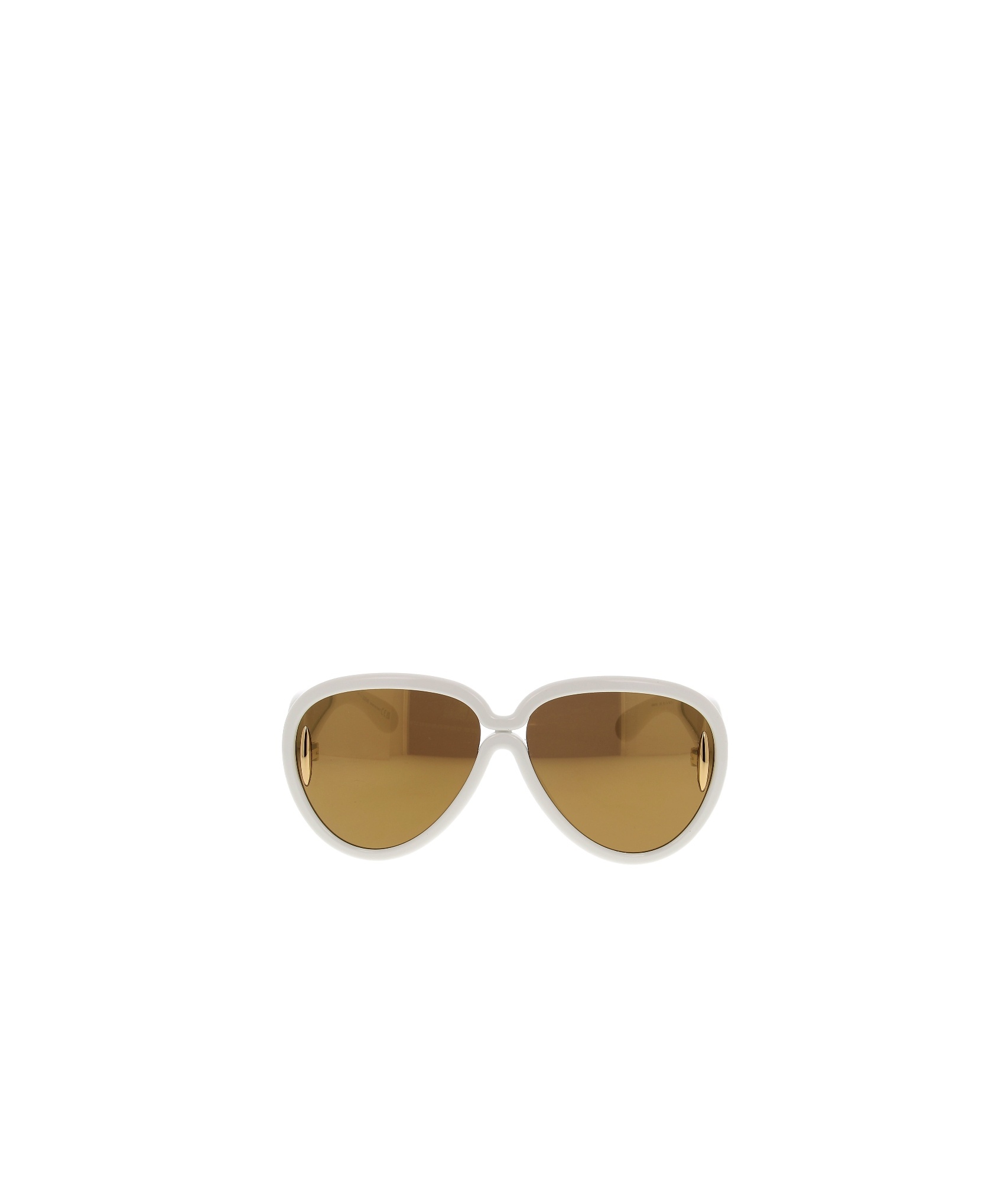 Loewe Geometric Frame Sunglasses In Green