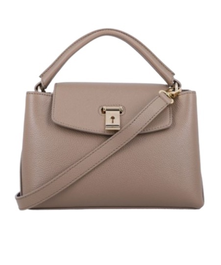Bally Logo Engraved Foldover Top Tote Bag In Nude