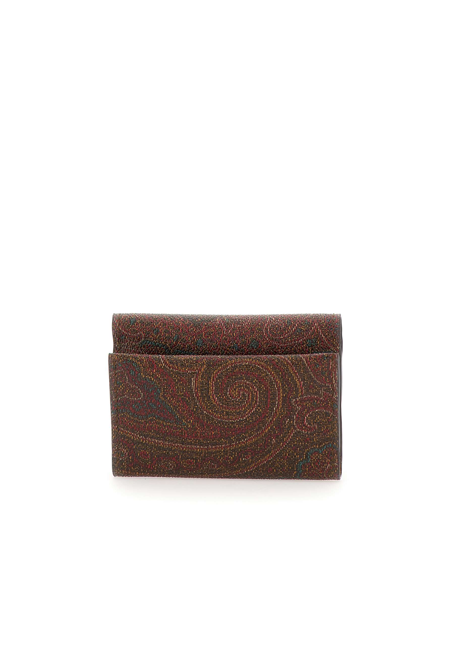 Etro Jacquard Wallet In Multi