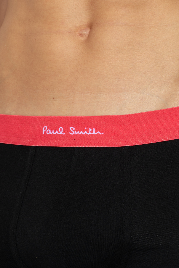 Paul Smith Logo-waistband Pack Set In Black