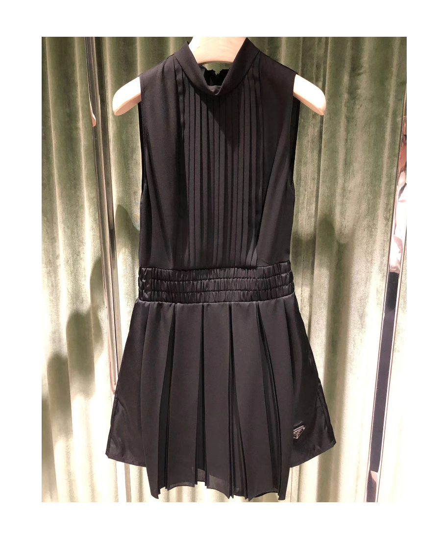 Prada Sablé And Re-nylon Jumpsuit In Black