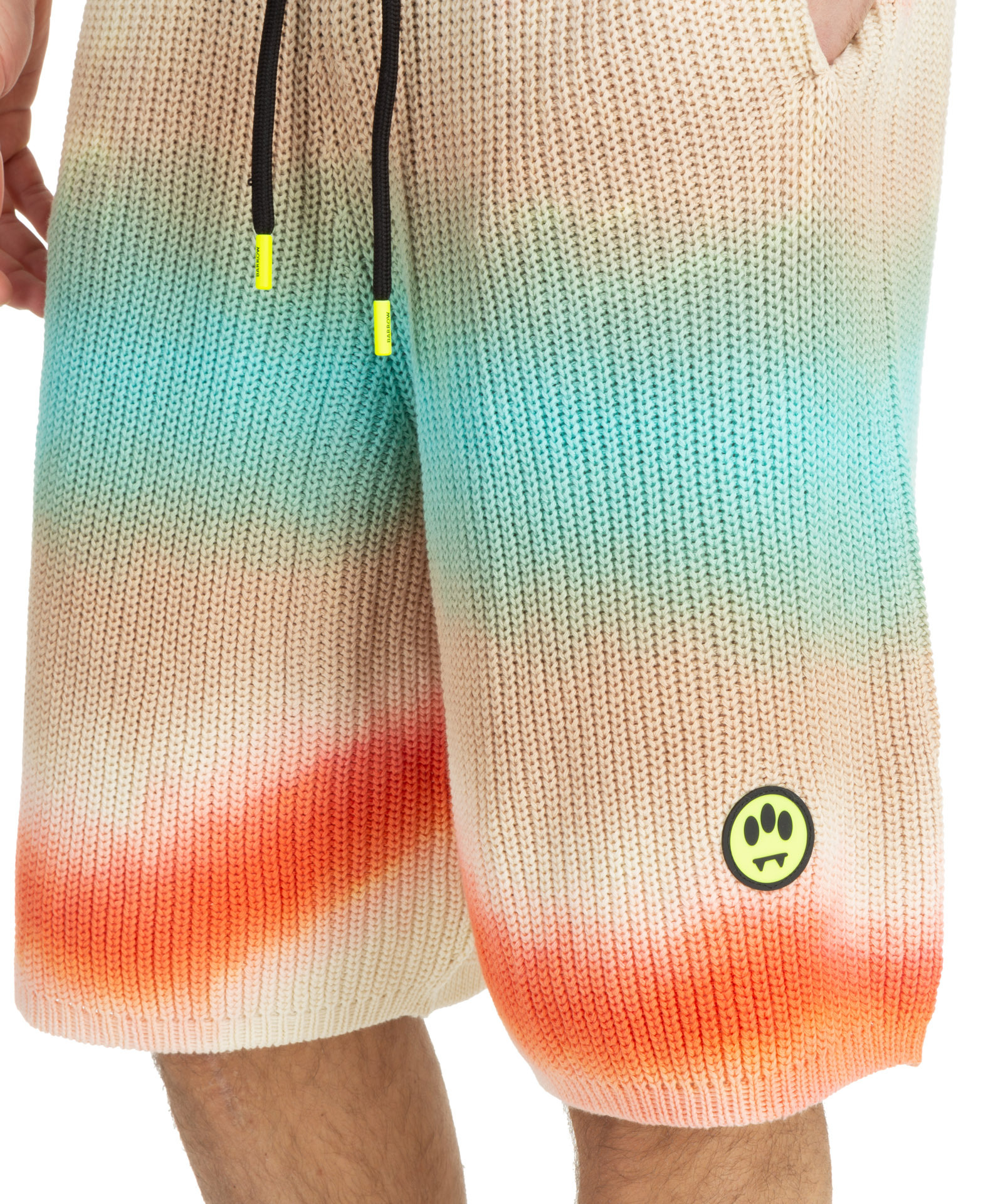 Barrow Cotton Bermuda Shorts In Nude