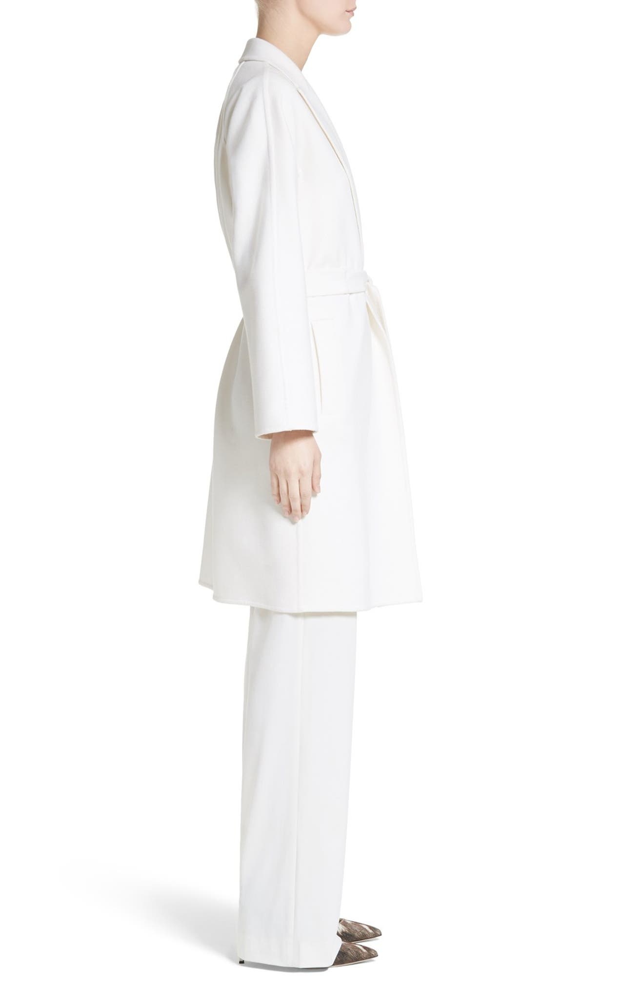 Max Mara Duomo Straight Casual Pants In White