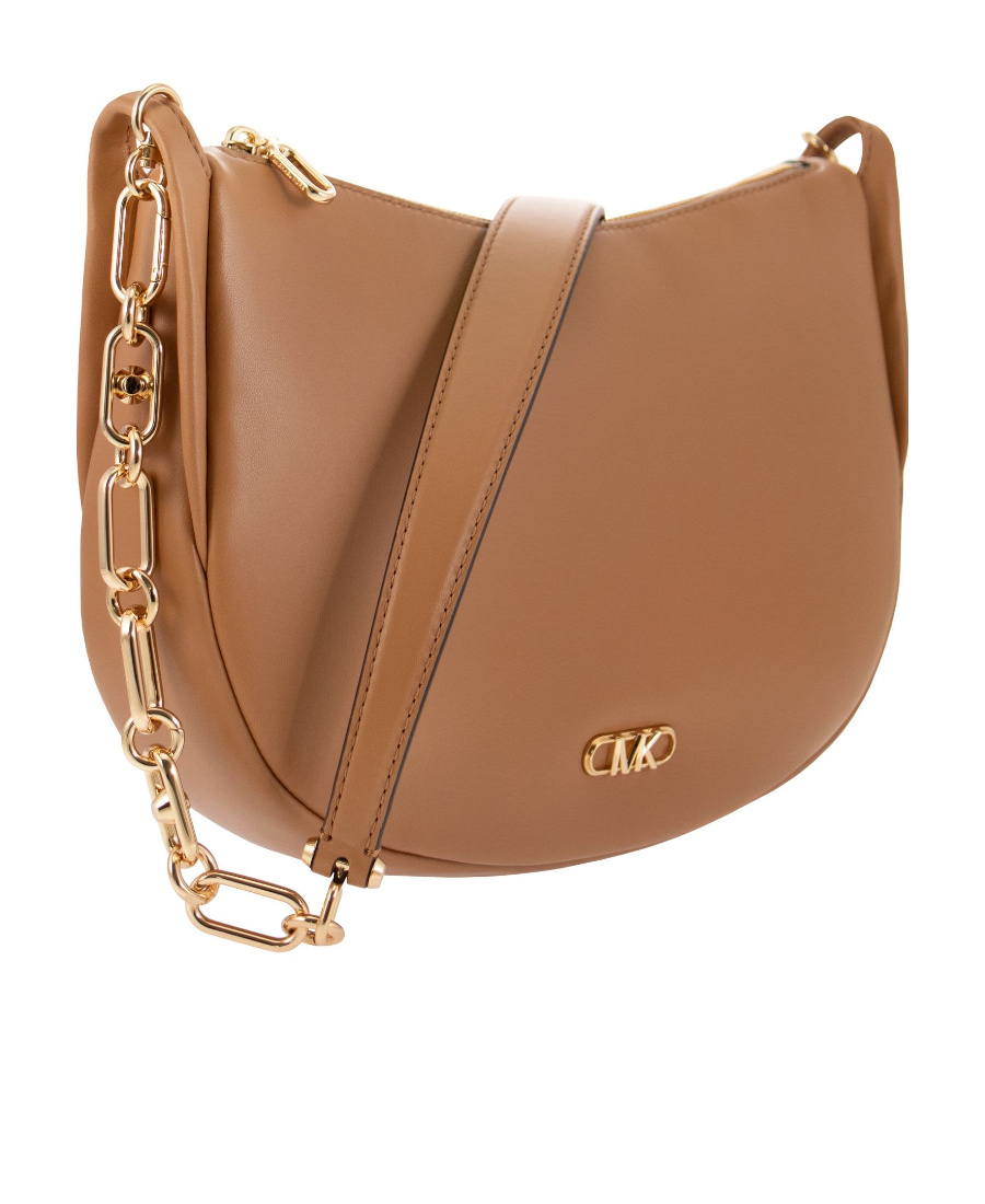 Michael Kors Kendall Leather Shoulder Bag In Brown