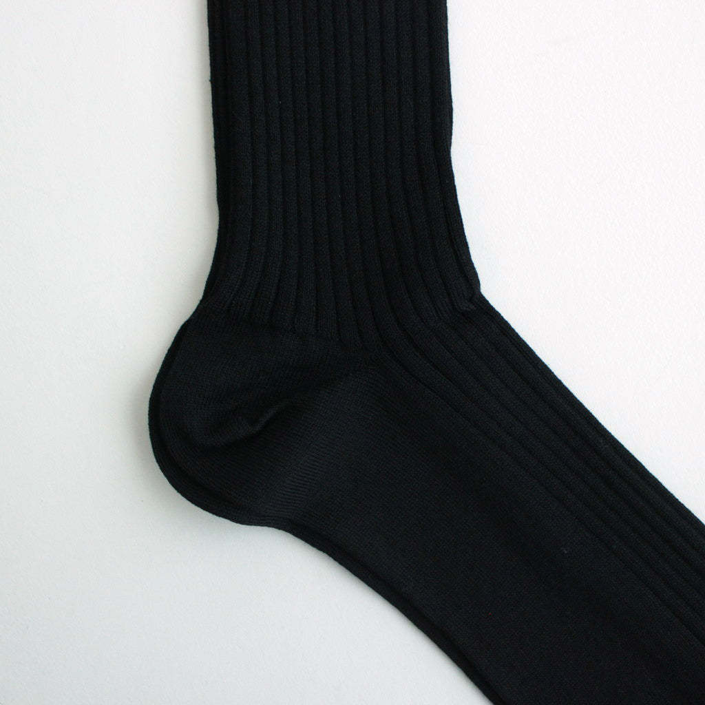Auralee Rib Socks In Black