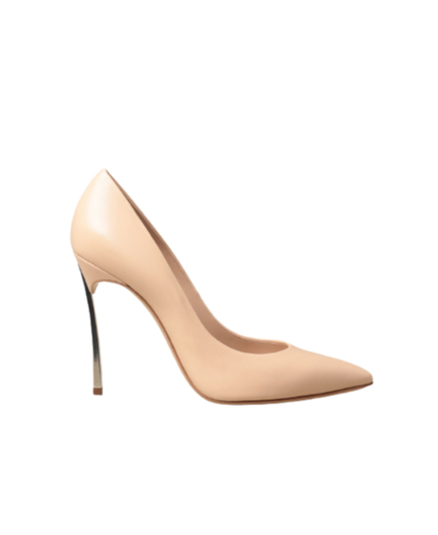 Casadei Woman Pumps Sand Size 10 Leather In Nude