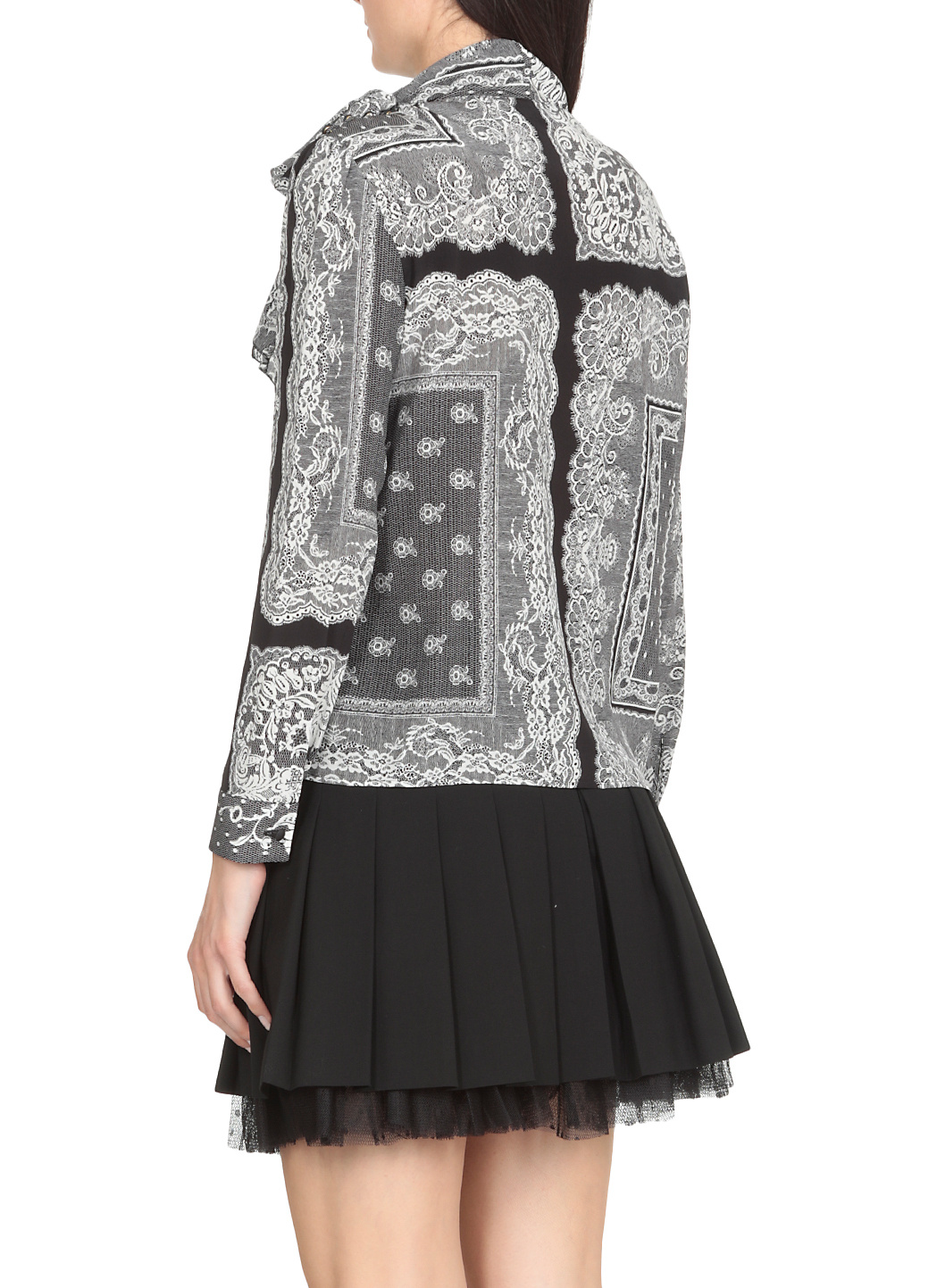 Red Valentino Bow Tie Shirt In Gray