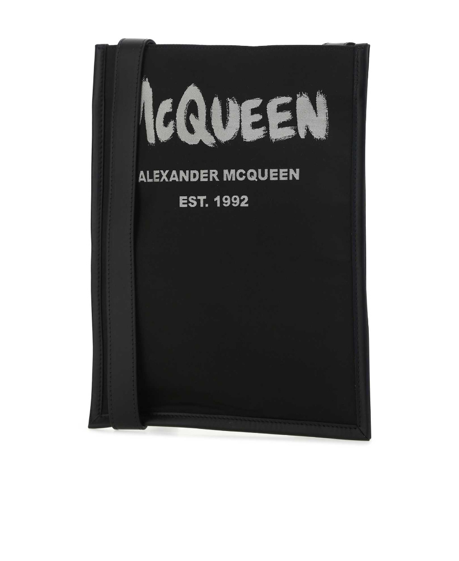 ALEXANDER MCQUEEN ALEXANDER MCQUEEN LOGO PRINTED CROSSBODY BAG
