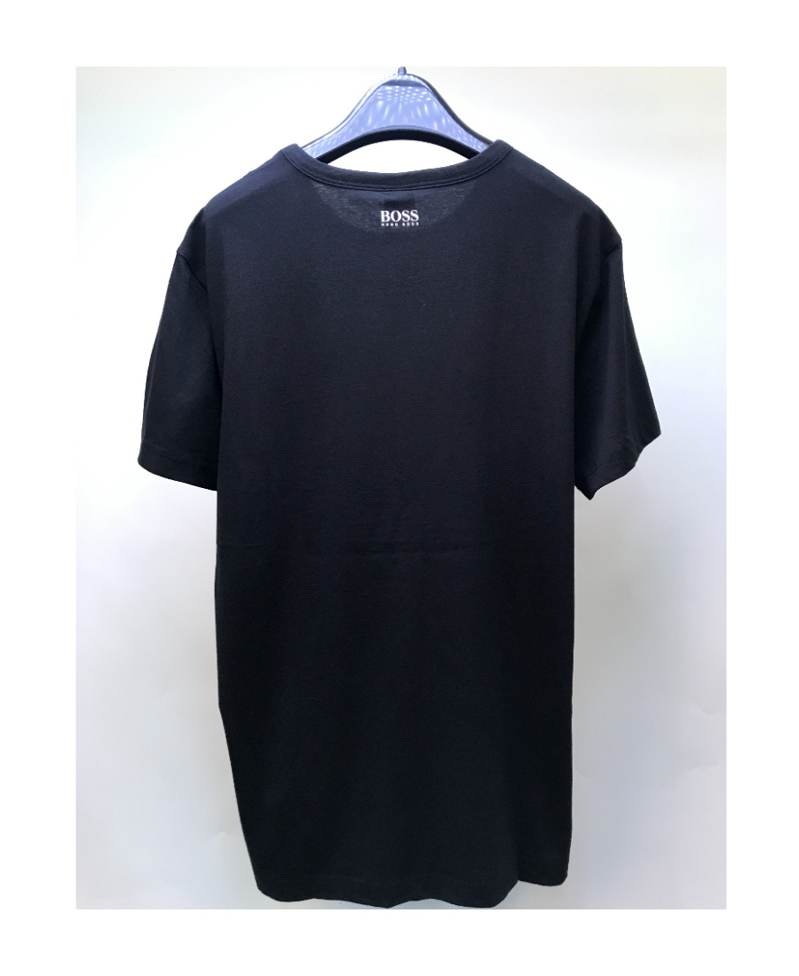 Hugo Boss Logo Round-necked T-shirt In Black