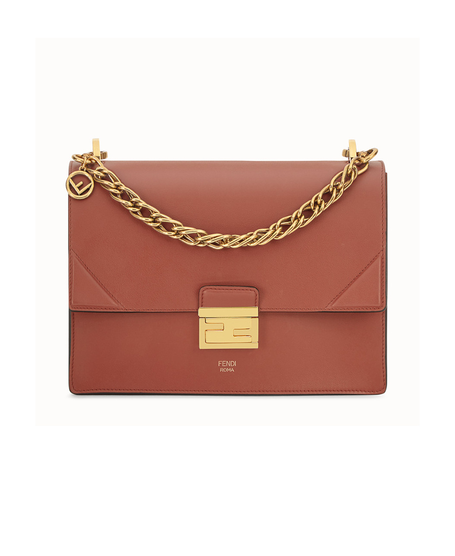 Fendi Kan U Shoulder Bag In Brown