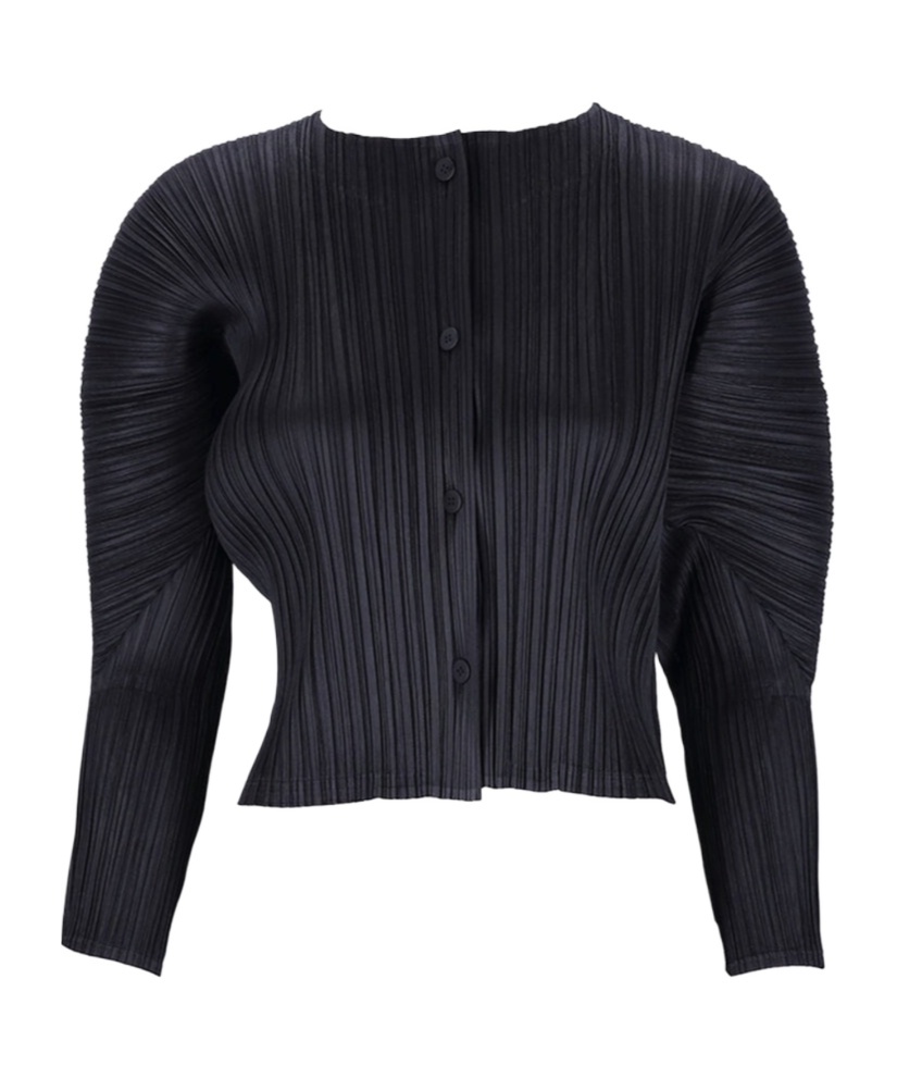 Issey Miyake Monthly Colors October Cardigan In Black