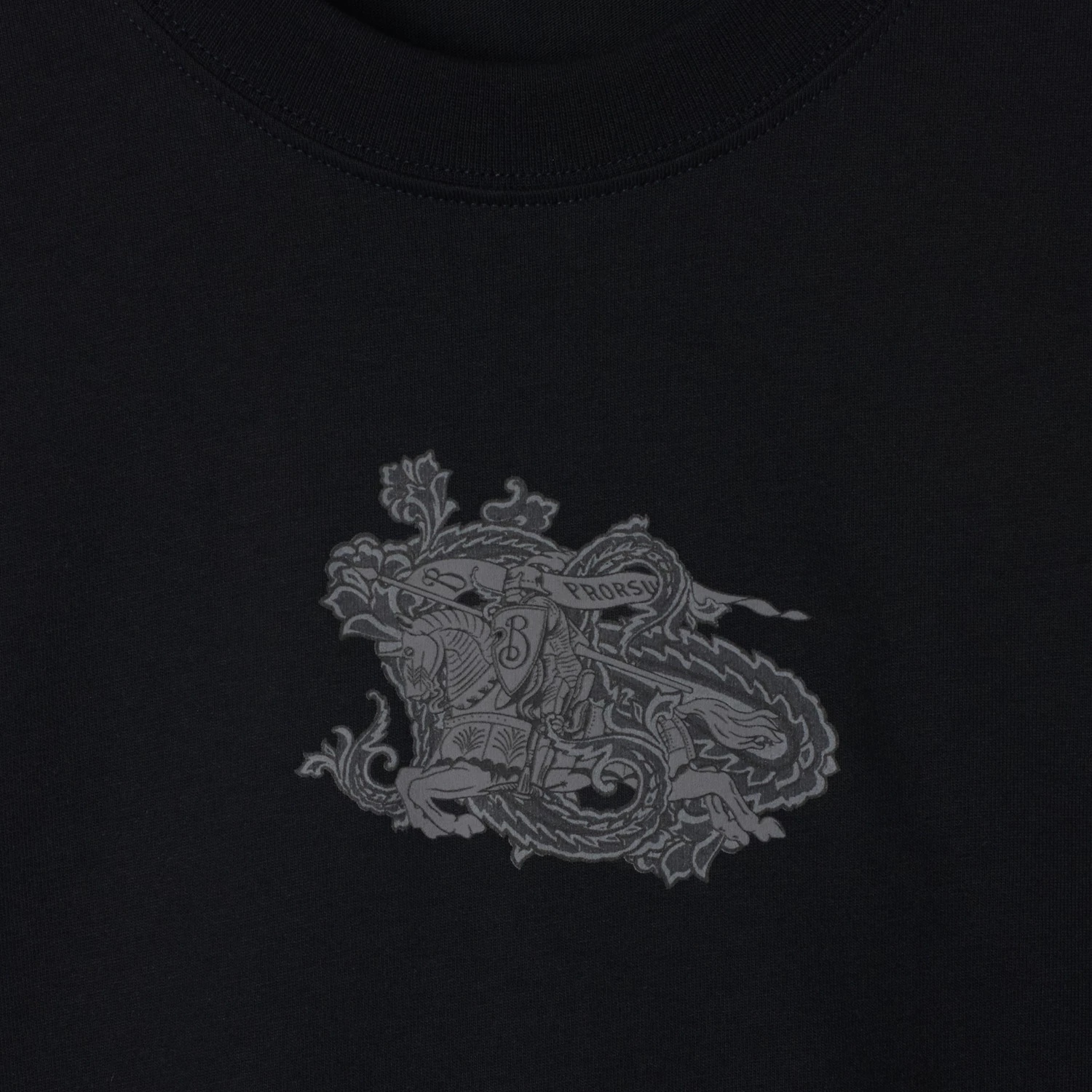 Burberry Mini Logo Graphic T-shirt For Women In Black