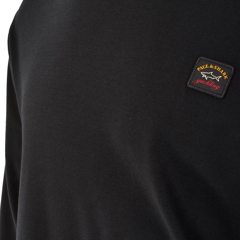 Shop Paul & Shark Long Sleeved T-shirt In Black