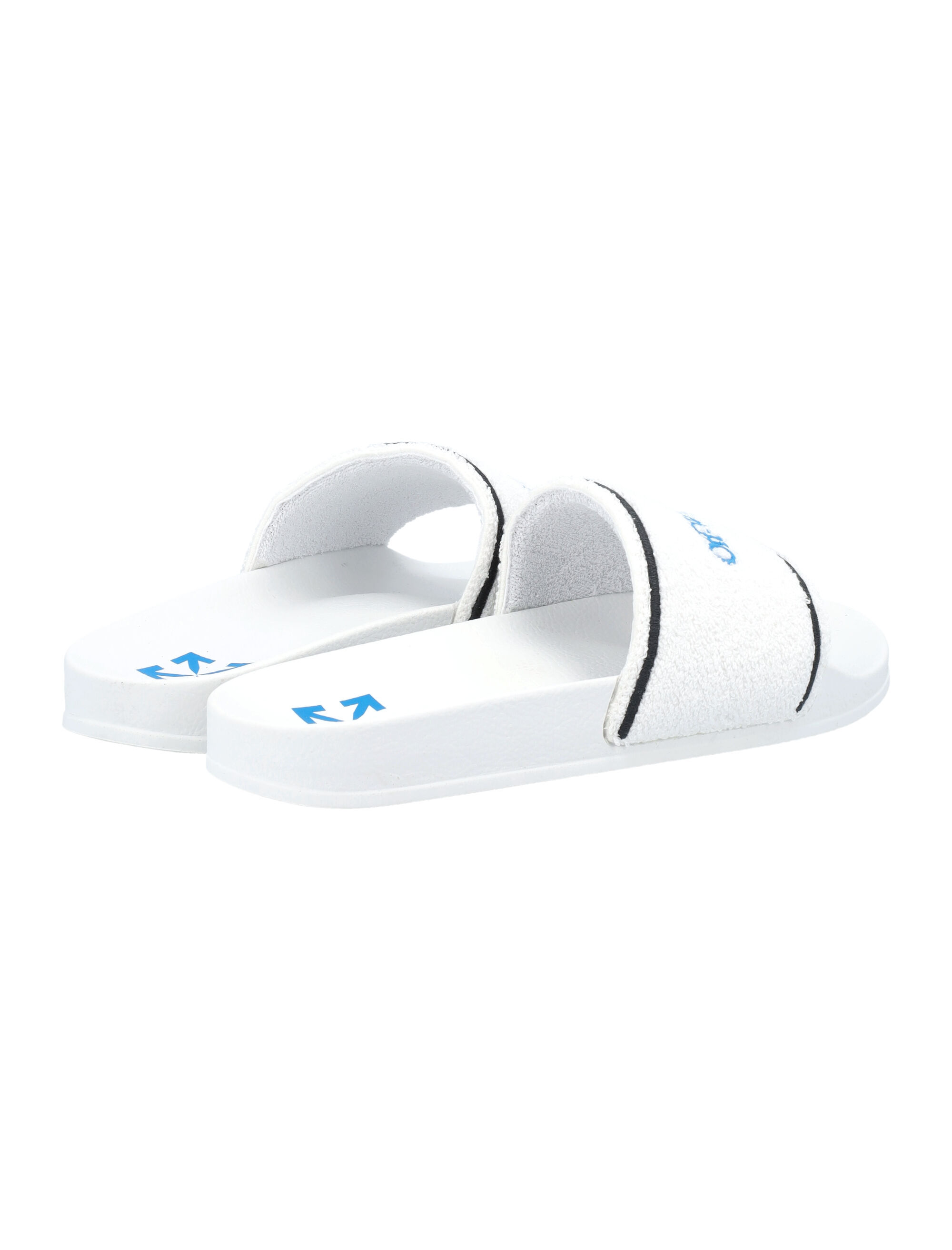 Off-white Towel Logo-embroidered Slides In White