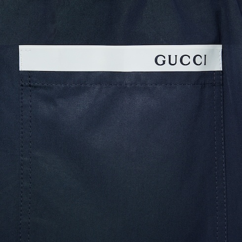 Gucci Cotton Poplin Bermuda Shorts In Black