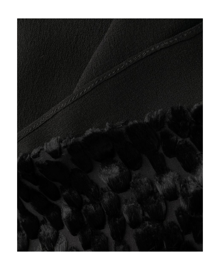 Saint Laurent Halterneck Minidress In Black