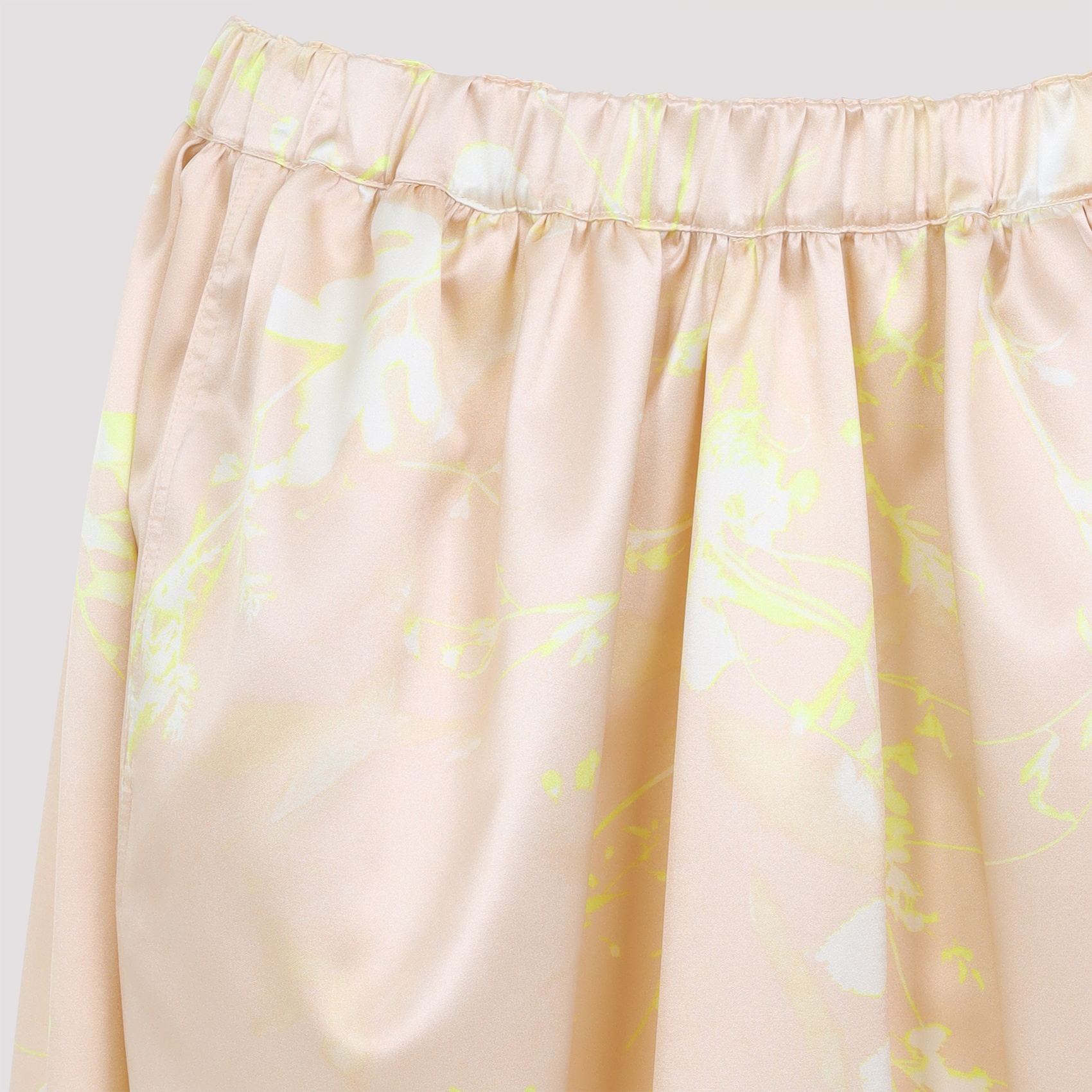 Shop Fabiana Filippi Elastic Waist Skirt In Nude