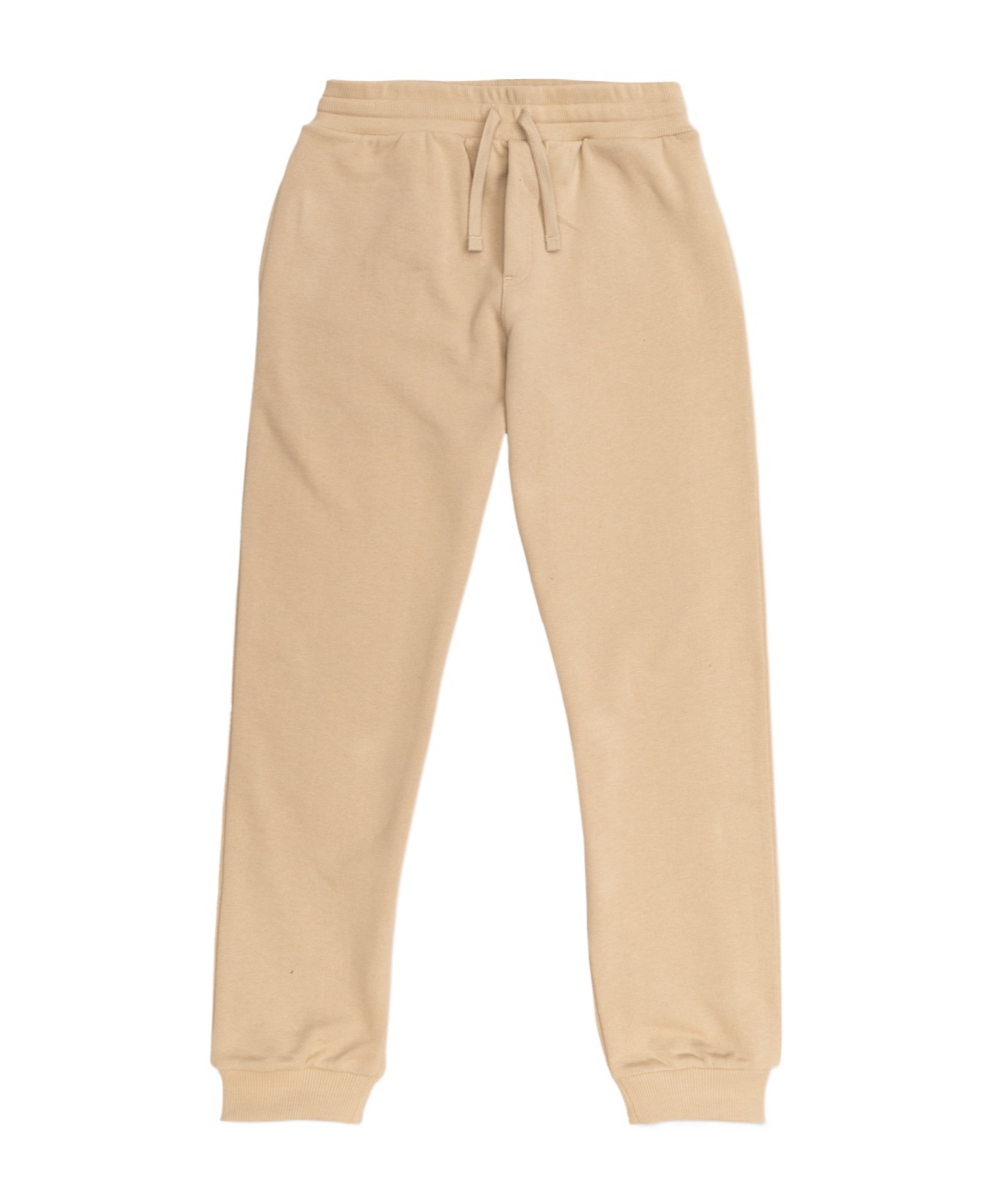 Shop Dolce & Gabbana Logo-patch Cotton Track Pants In Nude