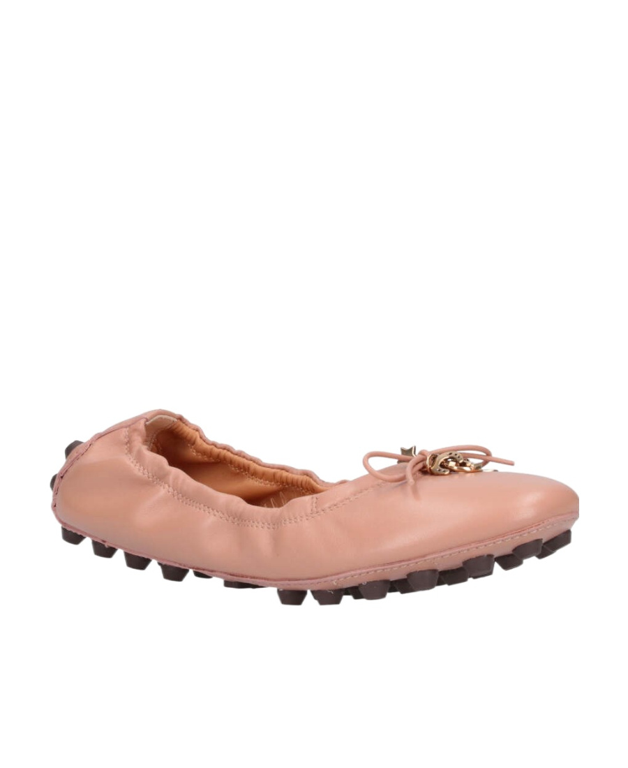 TOD'S GOMMINO LEATHER BALLERINA SHOES 