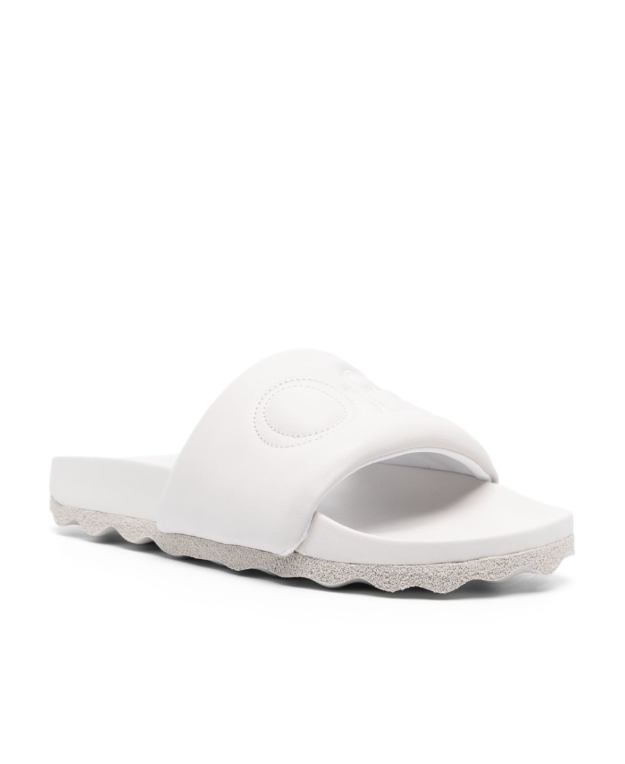 Off-white Bookish Sponge Logo-embroidered Slides In White