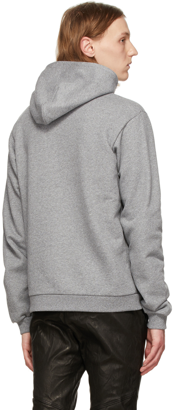 John Elliott Gray Hooded Hoodie In Gray