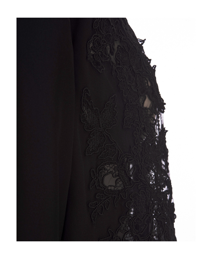 Ermanno Scervino Long Sleeve Button-down Shirt In Black