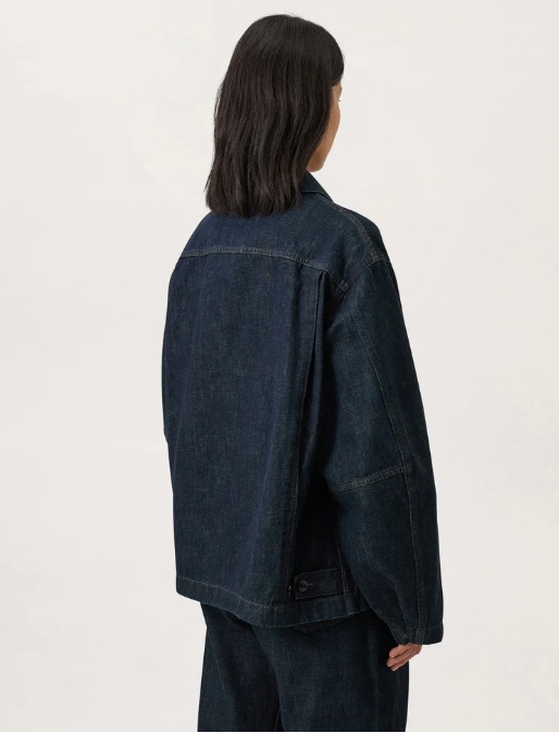 Lemaire Denim Shirt Jacket In Black