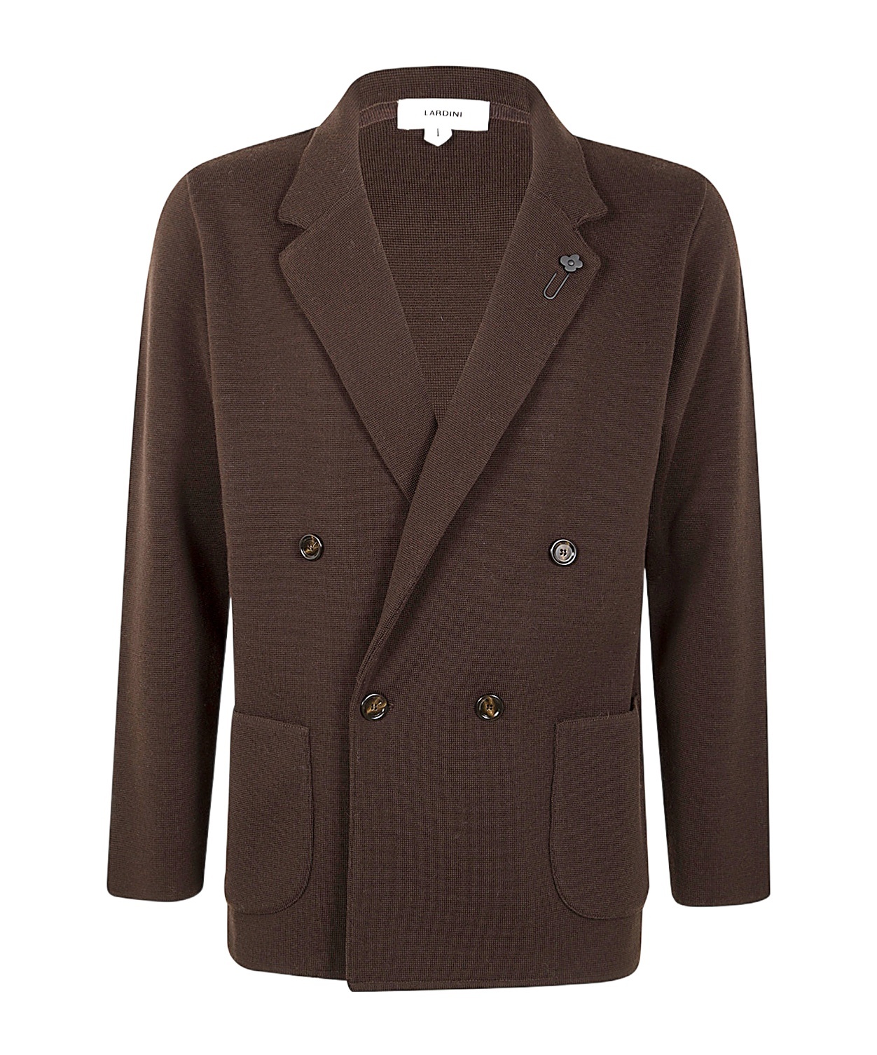 Lardini Knit Jacket Button Detailing In Green