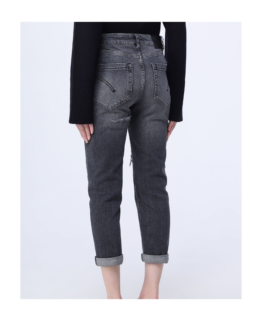 Dondup Belt Ring Jeans In Black