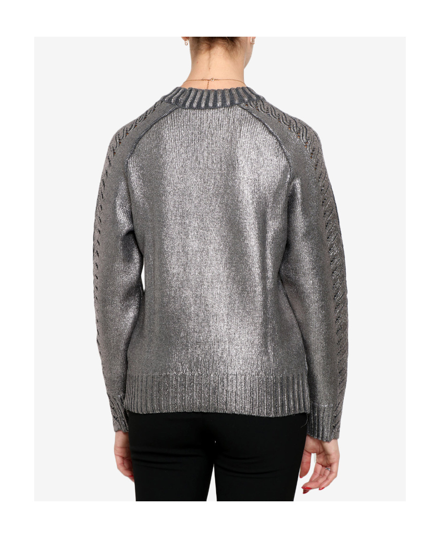 Alberta Ferretti Long-sleeved Pullover In Black