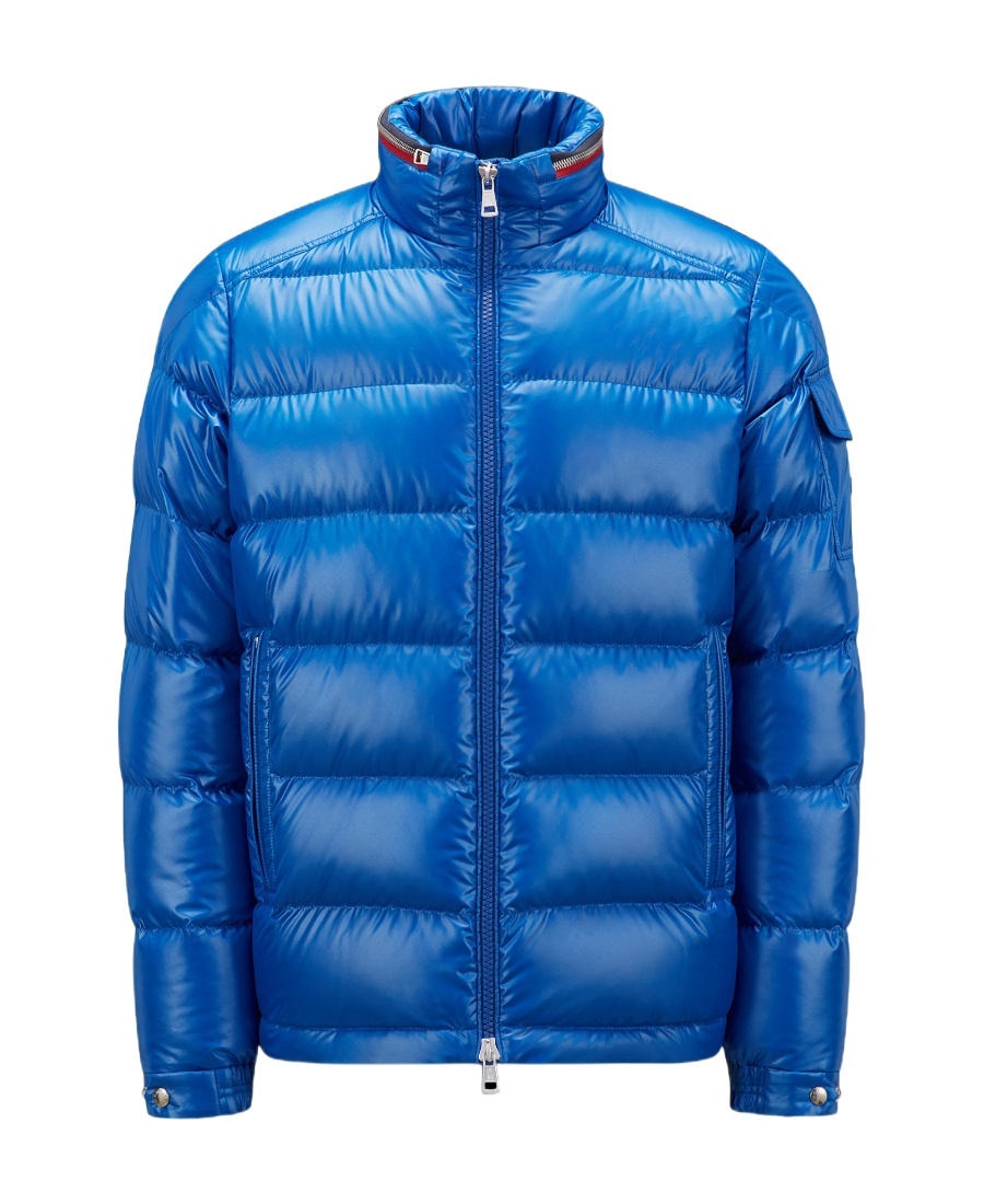 Moncler Bourne Padded Zip-up Jacket In Blue