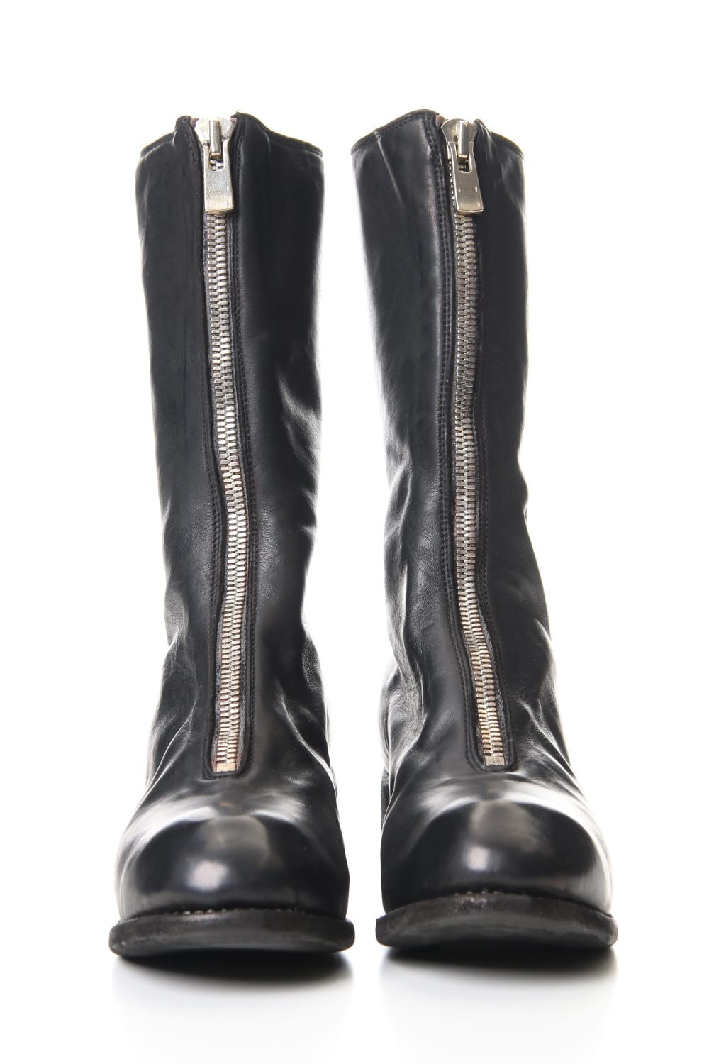 Guidi Pl9 Front Zipper Boots In Black