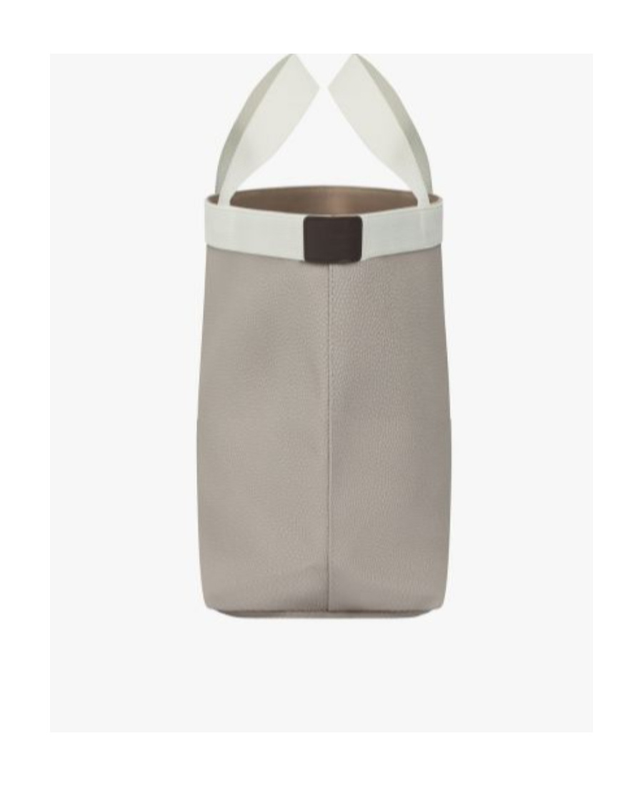 Herve Chapelier Logo Handbag In Nude