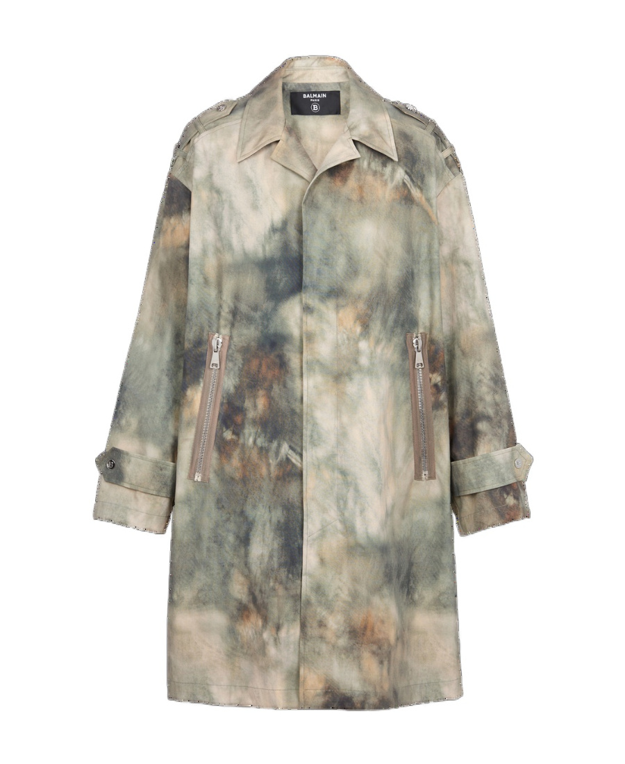 Balmain Dyed-effect Jacket In Nude