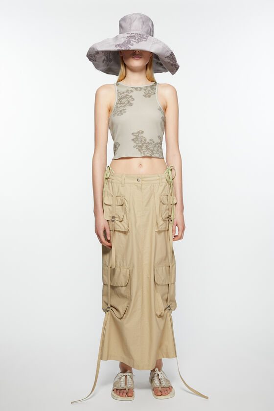 Acne Studios Cargo Skirt In Nude