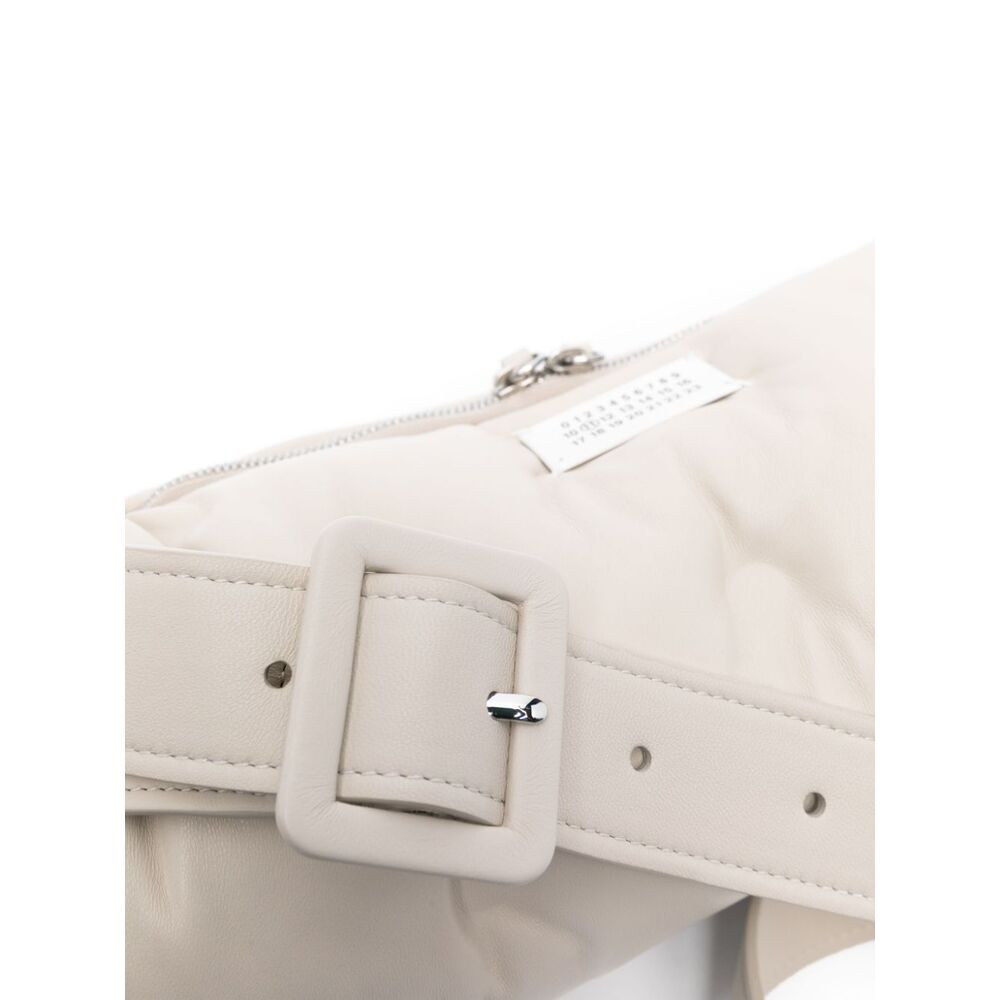Maison Margiela Glam Slam Leather Bag In Gray
