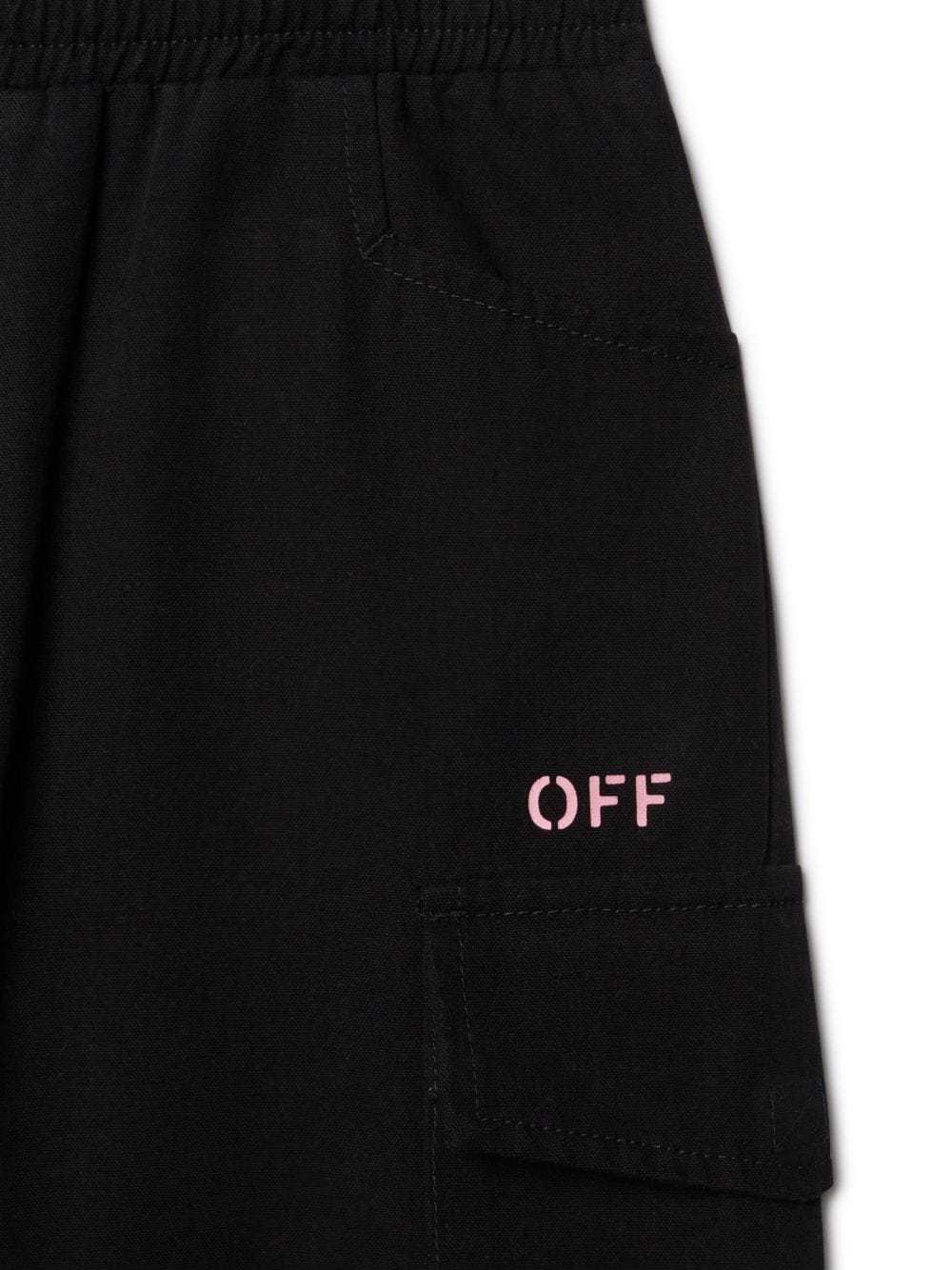 Off-white Off Stamp Plain Sweatpant In Black