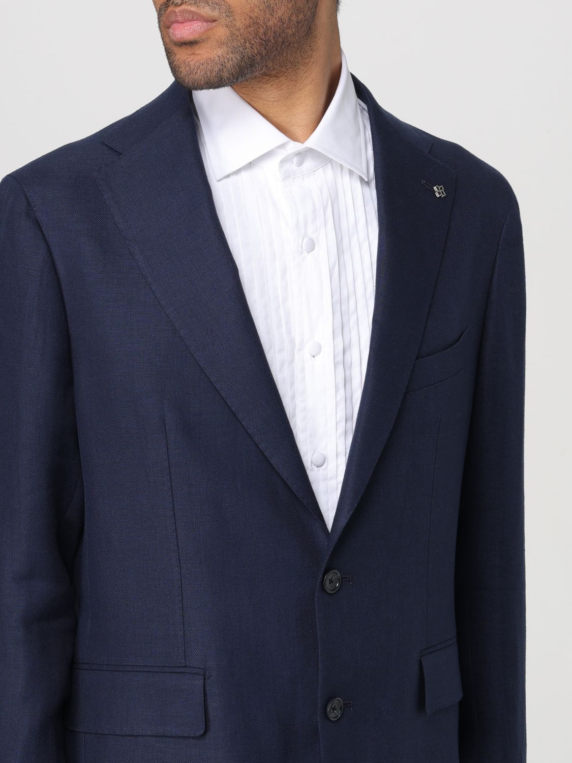 Tagliatore Button Suit In Black