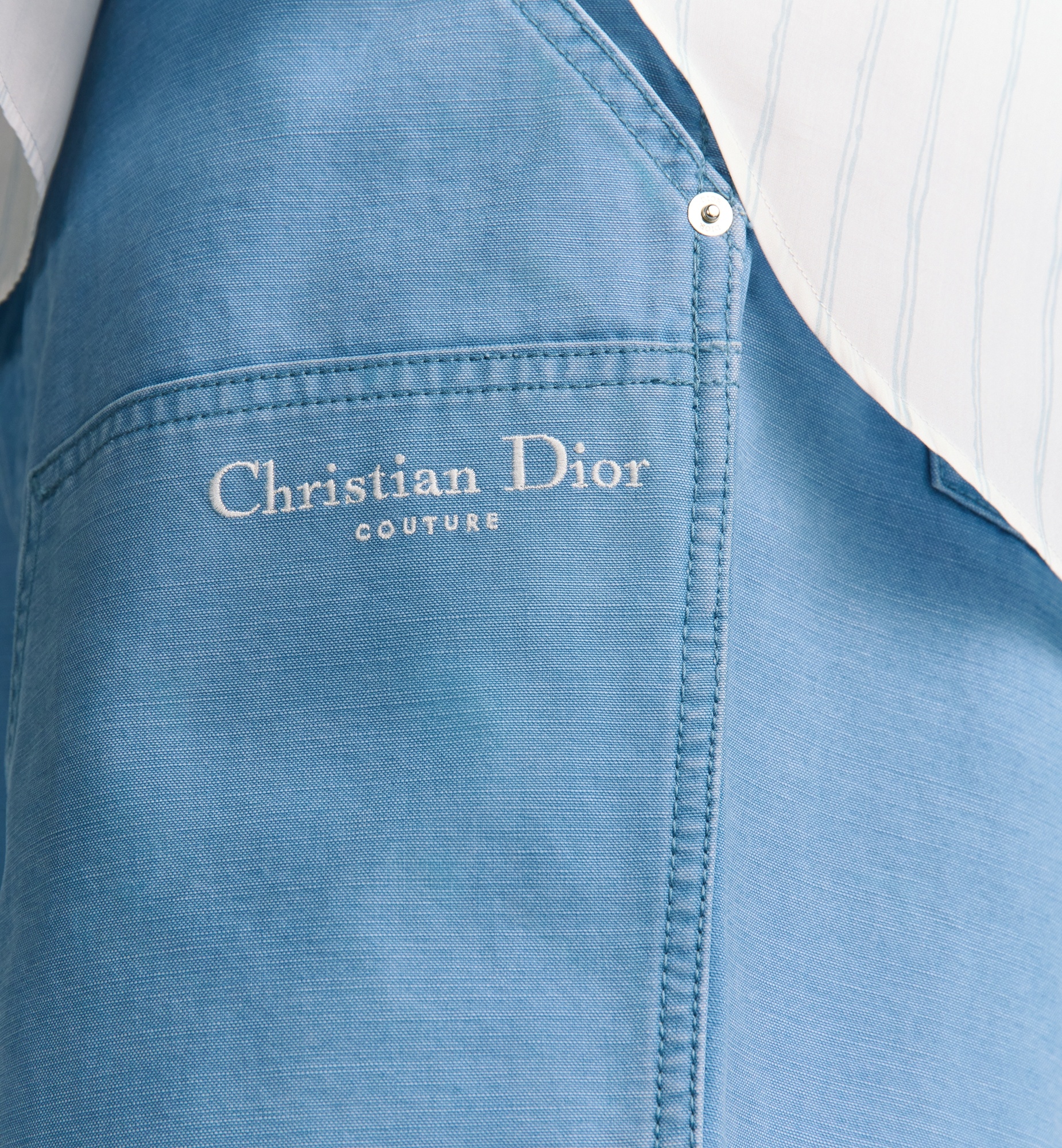 Dior Belt-loop Shorts In Blue