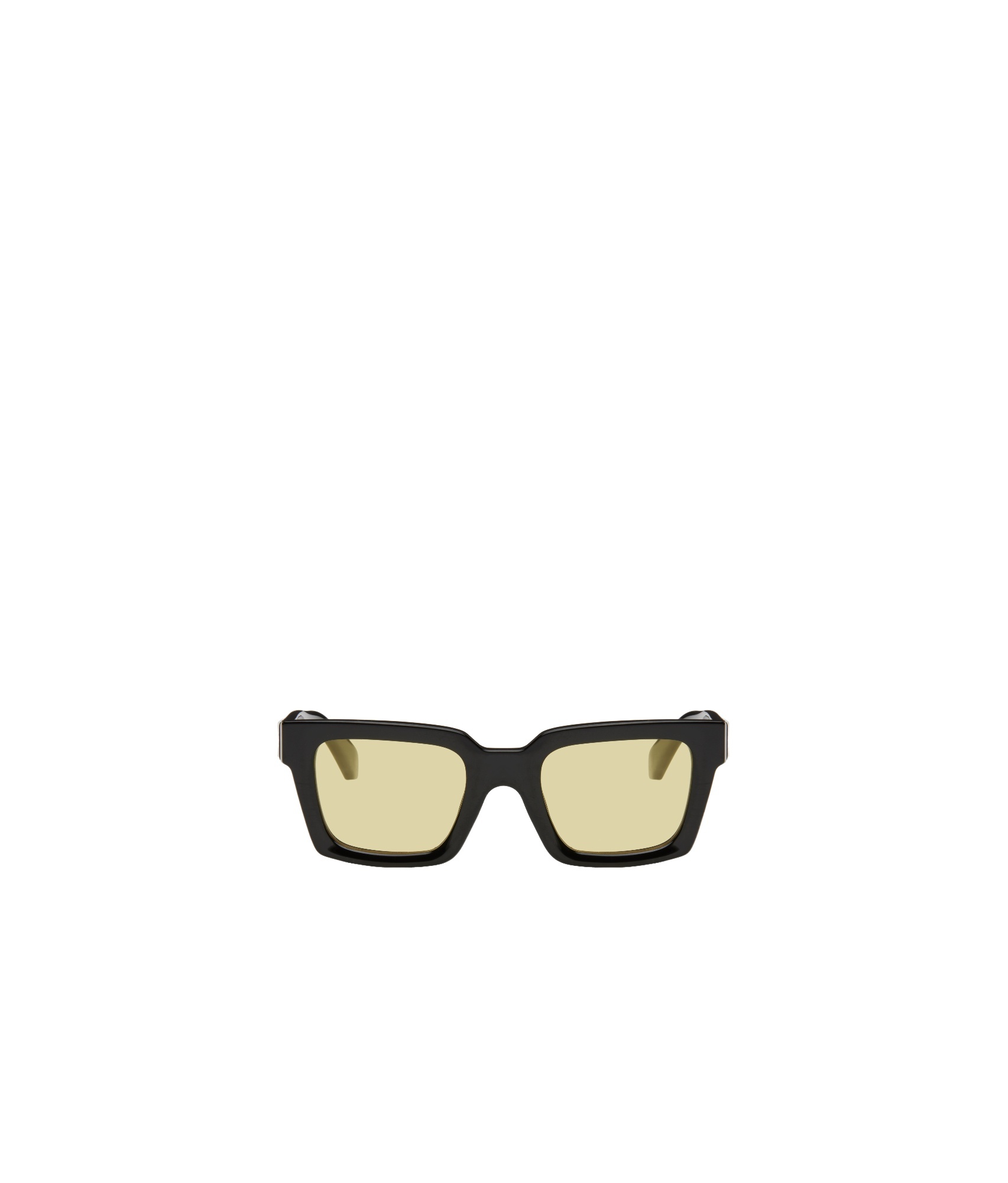 Off-white Full Frame Sunglasses In Yellow