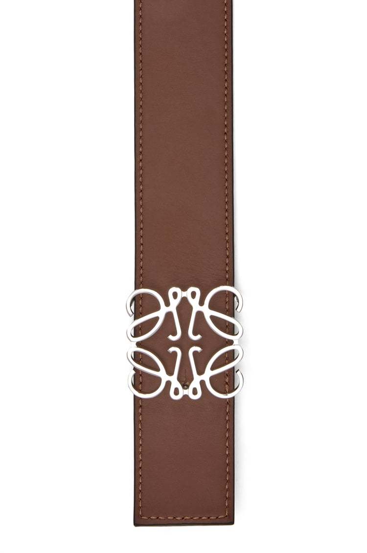Loewe Men Reversible Anagram Belt In Brown