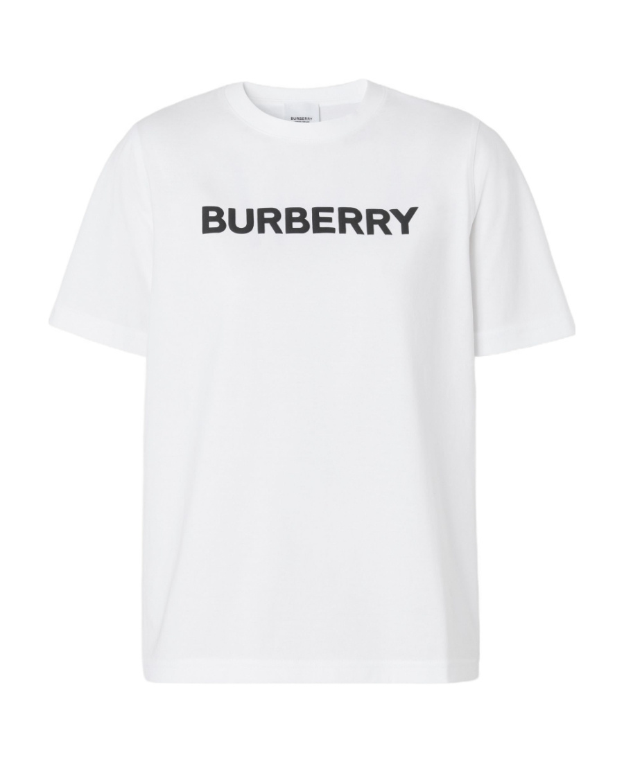 Burberry Logo-print Cotton T-shirt Clothing In White