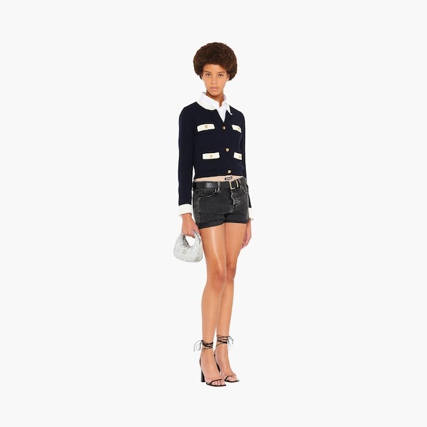 Miu Miu Lamb Leather Quilted Shoulder Bag In Gray