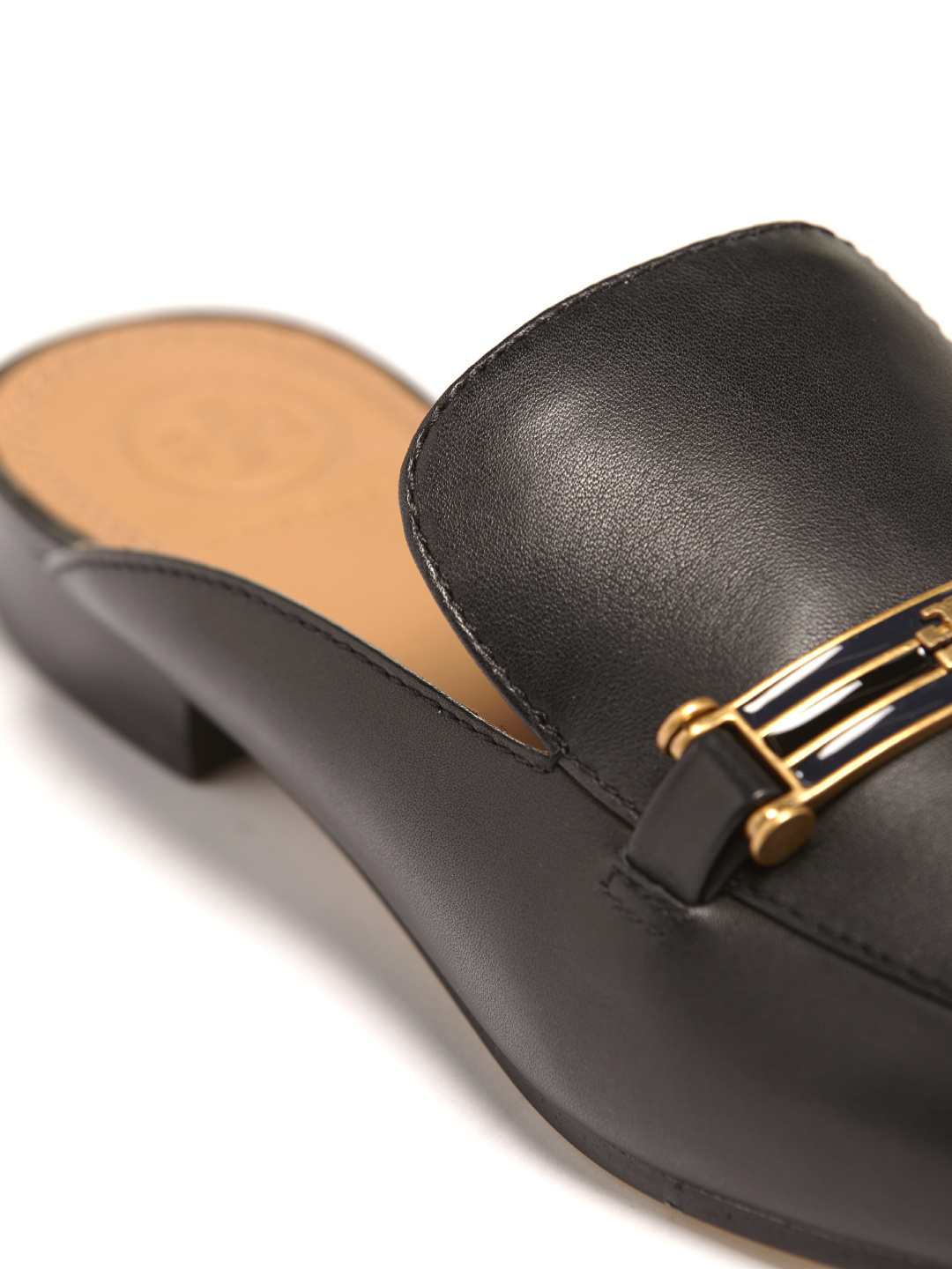 Shop Tory Burch Linnie Bit Horse Button Muller Shoes In Green